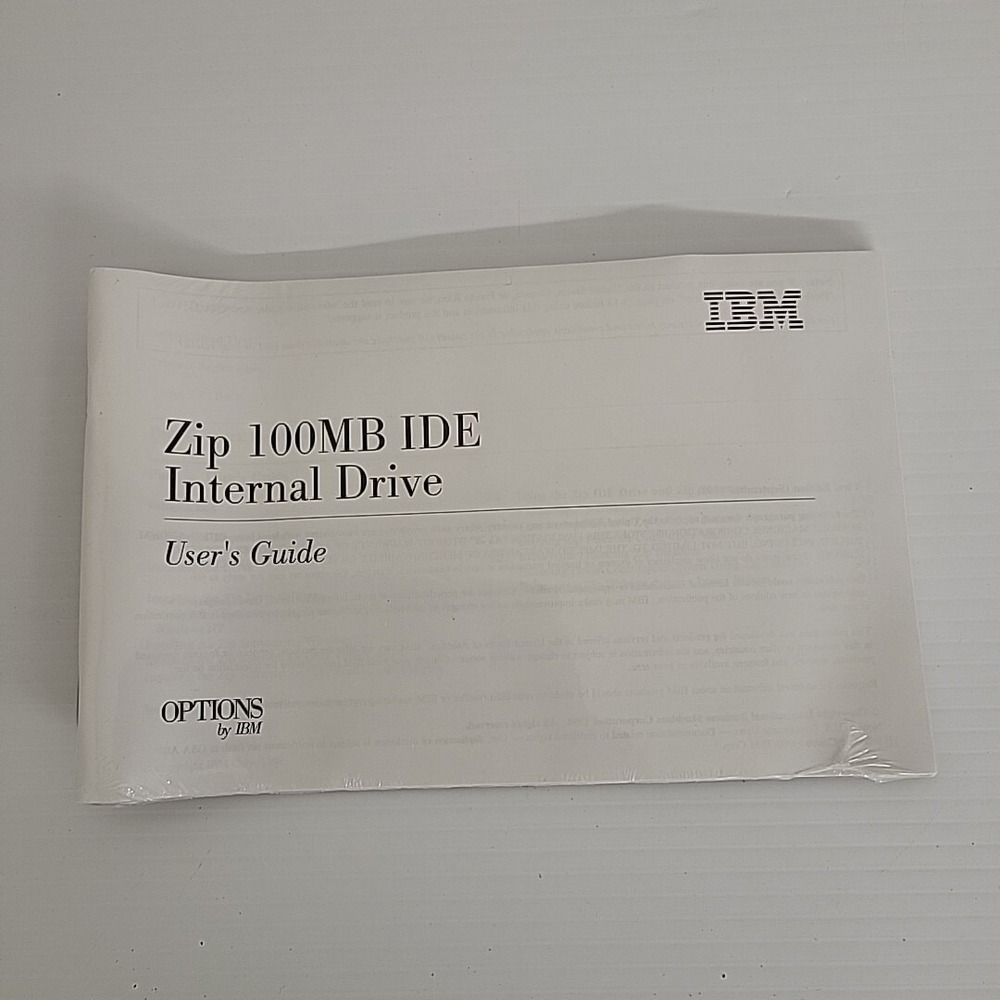 IBM 100MB IDE‎ Internal Drive User Guide